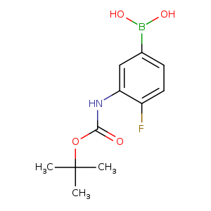 (3-((Tert-butoxycarbonyl)amino)-4-fluorophenyl)boronic acid
