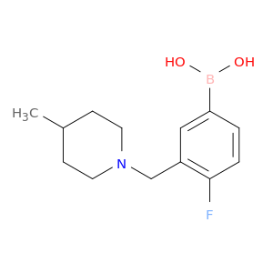 4-Fluoro-3-((4-methylpiperidin-1-yl)methyl)phenylboronic acid